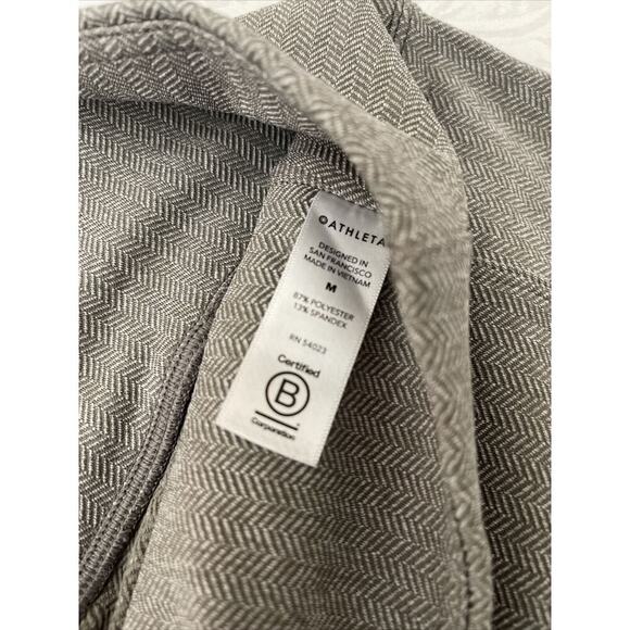 Athleta Womens M Delancey Taupie Brown Herringbone Leggings Classic EUC - Picture 10 of 11